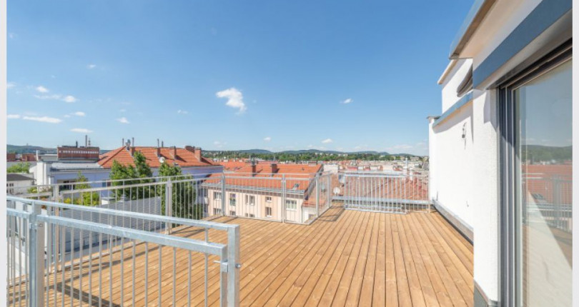 Exklusive Dachgeschoßwohnung mit großer Terrasse – Mietwohnung Wien