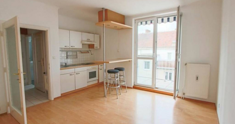 Perfekt aufgeteilte 2-Zimmer-Wohnung mit Terrasse in 1200 Wien-Brigittenau