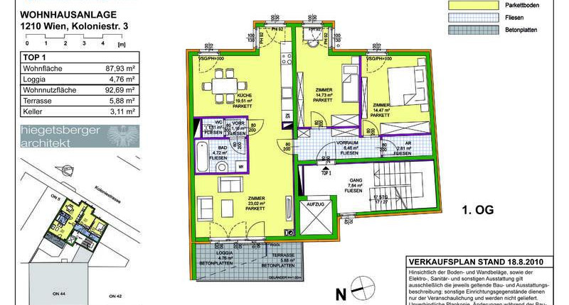 Provisionsfreie 3-Zimmer-Wohnung mit Terrasse in Wien