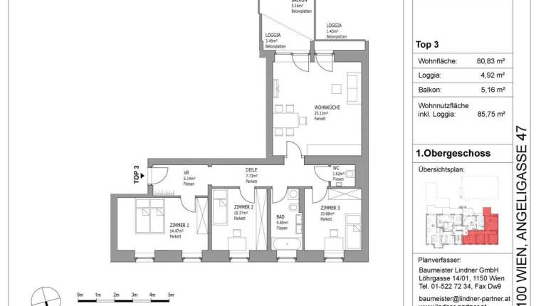 Provisionsfreie 4-Zimmer-Wohnung mit großem Balkon