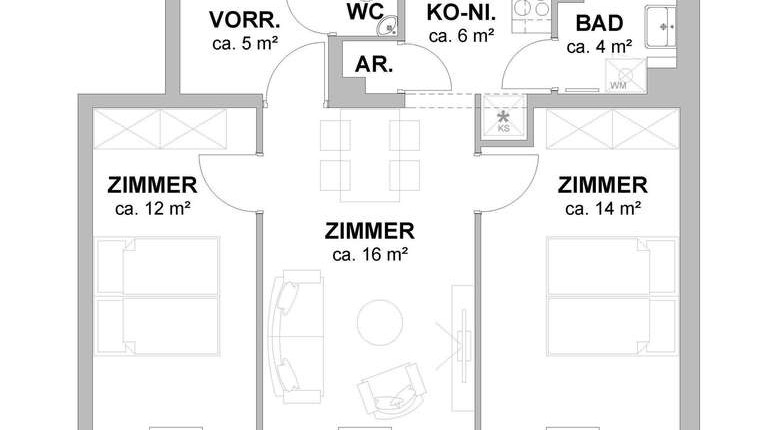 Provisionsfreie 3-Zimmer-Mietwohnung 1160 Wien