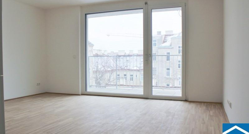 Moderne 2-Zimmern-Neubauwohnung mit großem Balkon