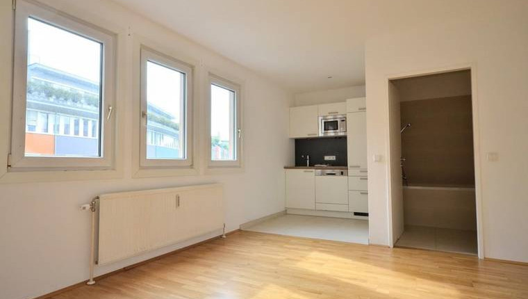 Unbefristet: Absolut ruhiger 1-Zimmer-Neubau