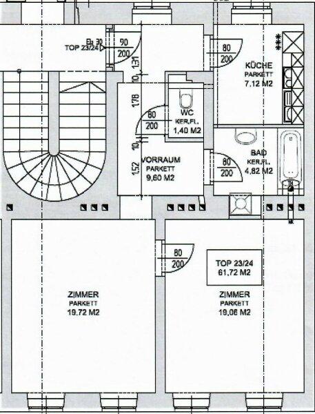 Grundriss der Wohnung