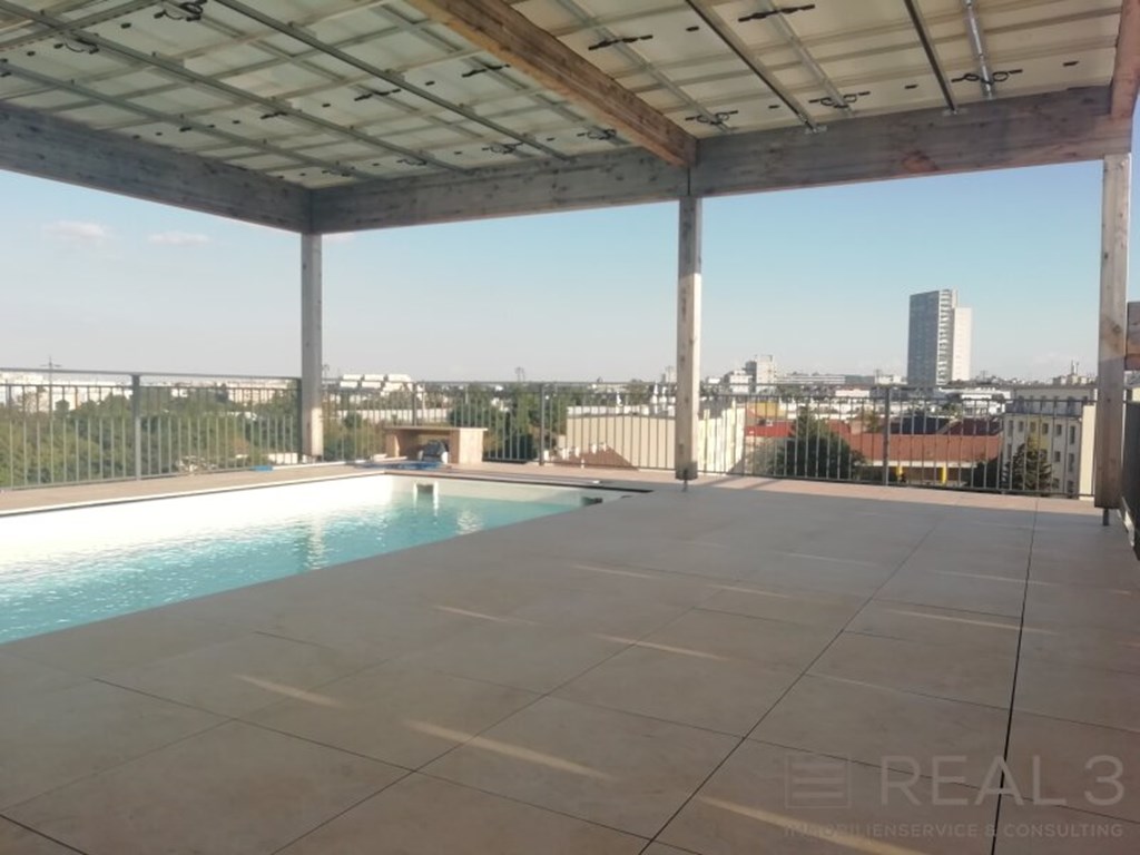 Erdgeschoß-Wohnung mit Dachterrasse und Pool unter 500 €