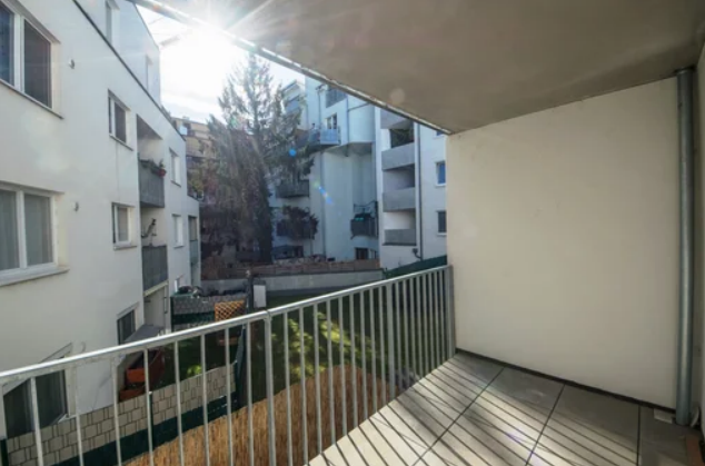 Loggia mit Grünblick