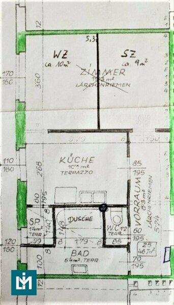 Grundriss der Wohnung