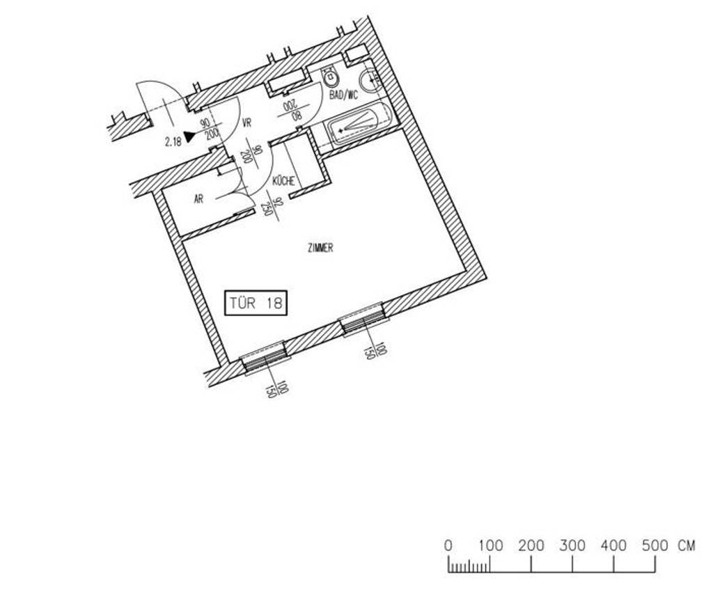 Grundriss der Wohnung