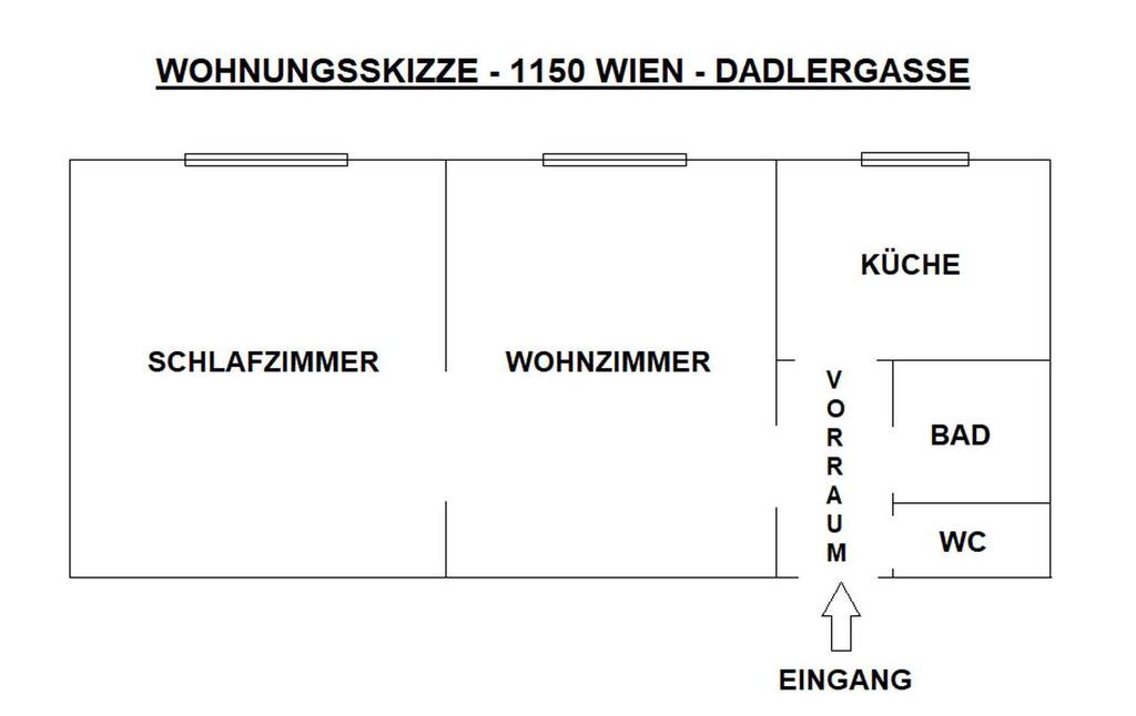 Grundriss der Wohnung