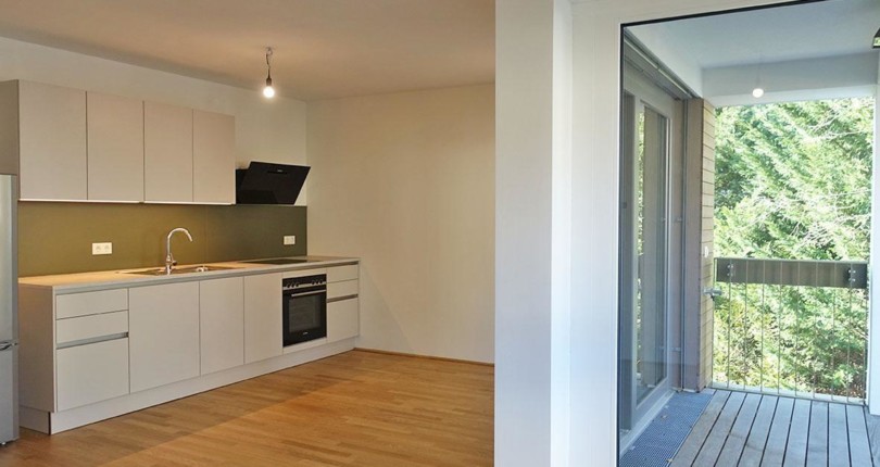 Erstbezug – Moderne 2-Zimmer-Wohnung mit Balkon und Garten am Wolfersberg!